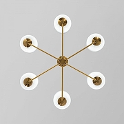 Люстра на штанге Eurosvet Loona 60161/6 латунь цвет латунь-1