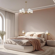 Люстра на штанге Eurosvet Loona 60161/6 латунь цвет латунь-4