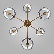 Люстра на штанге Eurosvet Notturno 60162/6 латунь цвет латунь-2