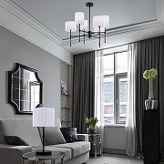 Люстра на штанге Eurosvet Notturno 60162/6 черный цвет черный-3