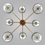 Люстра на штанге Eurosvet Notturno 60162/8 латунь цвет латунь-1