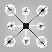 Люстра на штанге Eurosvet Notturno 60162/8 черный цвет черный-1