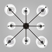 Люстра на штанге Eurosvet Notturno 60162/8 черный цвет черный-1