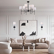 Люстра на штанге Eurosvet Notturno 60162/8 черный цвет черный-3