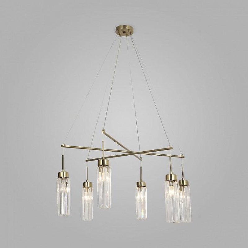 Люстра Eurosvet G1l1an 60163/6 латунь 