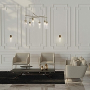 Люстра Eurosvet G1l1an 60163/6 латунь цвет плафона/подвески Прозрачный, цвет арматуры Латунь-2