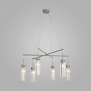 Люстра Eurosvet G1l1an 60163/6 никель цвет плафона/подвески Прозрачный, цвет арматуры Никель-1