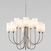 Люстра Eurosvet Abbey 60164/10 никель цвет плафона/подвески Белый, цвет арматуры Никель