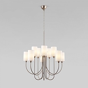 Люстра Eurosvet Abbey 60164/10 никель цвет плафона/подвески Белый, цвет арматуры Никель-1