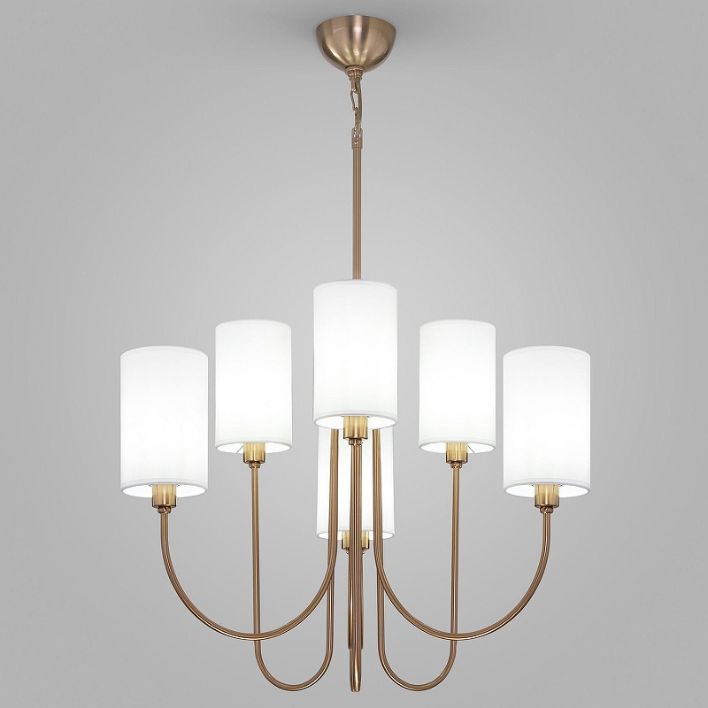 Люстра на штанге Eurosvet Abbey 60164/6 латунь 