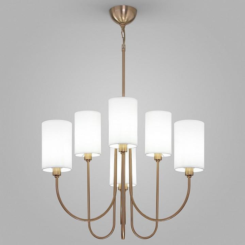 Люстра на штанге Eurosvet Abbey 60164/6 латунь 