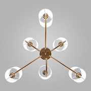 Люстра на штанге Eurosvet Abbey 60164/6 латунь цвет латунь-1