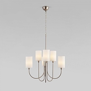 Люстра Eurosvet Abbey 60164/6 никель цвет плафона/подвески Белый, цвет арматуры Никель-1