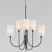 Люстра Eurosvet Abbey 60164/6 черный цвет черный