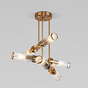 Люстра на штанге Eurosvet Oriens 60166/6 латунь цвет латунь-2