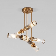 Люстра на штанге Eurosvet Or1ens 60166/6 латунь цвет латунь-2