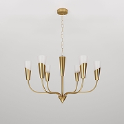 Люстра Eurosvet Rhyton 60167/6 латунь цвет латунь-3