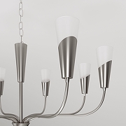 Люстра Eurosvet Rhyton 60167/8 никель цвет плафона/подвески Белый, цвет арматуры Никель-5