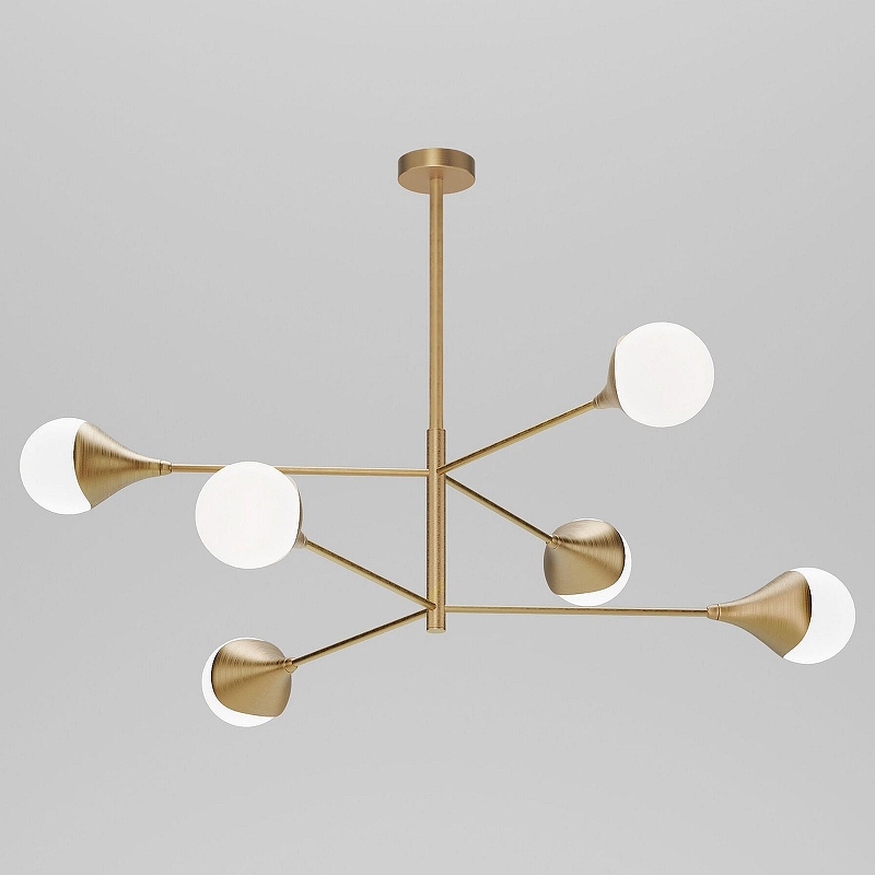 Люстра на штанге Eurosvet Calyx 60168/6 латунь 