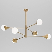 Люстра на штанге Eurosvet Calyx 60168/6 латунь цвет латунь