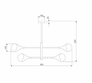 Люстра на штанге Eurosvet Calyx 60168/6 латунь цвет латунь-5