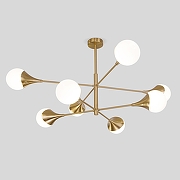 Люстра на штанге Eurosvet Calyx 60168/8 латунь цвет латунь-1