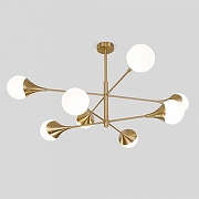 Люстра на штанге Eurosvet Calyx 60168/8 латунь цвет латунь-1