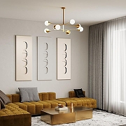 Люстра на штанге Eurosvet Calyx 60168/8 латунь цвет латунь-5