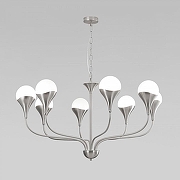 Люстра Eurosvet Calyx 60169/8 никель цвет плафона/подвески Белый, цвет арматуры Никель-1