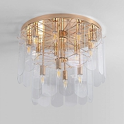 Люстра Eurosvet Cla1re 60170 золото цвет плафона/подвески Прозрачный, цвет арматуры Золото-1