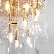 Люстра Eurosvet Cla1re 60170 золото цвет плафона/подвески Прозрачный, цвет арматуры Золото-3