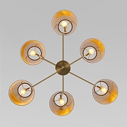 Люстра на штанге Eurosvet Topanga 60173/6 латунь цвет латунь-1