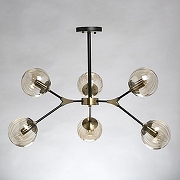 Люстра на штанге DeMarkt Гамбург 22 605016206 цвет плафона/подвески Золото, цвет арматуры Бронза-2