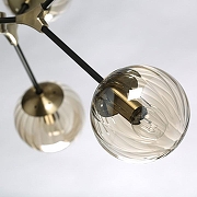 Люстра на штанге DeMarkt Гамбург 22 605016206 цвет плафона/подвески Золото, цвет арматуры Бронза-4