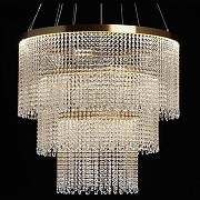 Люстра Chiaro Вассерфалл 3 617010703 цвет плафона/подвески Прозрачный, цвет арматуры Золото