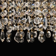 Люстра Chiaro Вассерфалл 3 617010703 цвет плафона/подвески Прозрачный, цвет арматуры Золото-4