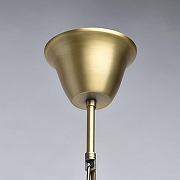 Люстра Chiaro Оделия 1 619011305 цвет плафона/подвески Белый, цвет арматуры Латунь, Прозрачный-13