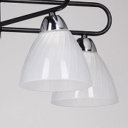 Люстра на штанге De City Дэла 635011505 цвет плафона/подвески Белый, цвет арматуры Черный-4