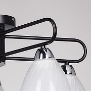 Люстра на штанге De City Дэла 635011505 цвет плафона/подвески Белый, цвет арматуры Черный-5