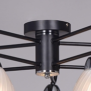 Люстра на штанге De City Дэла 635011505 цвет плафона/подвески Белый, цвет арматуры Черный-7