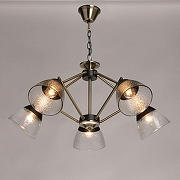 Люстра De City Dela 20 635011705 цвет плафона/подвески Черный, цвет арматуры Бронза, Черный-2