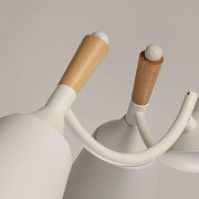 Люстра на штанге De City Дэла 5 635014703 цвет плафона/подвески Белый, цвет арматуры Белый, Коричневый-4