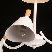 Люстра на штанге De City Дэла 5 635014703 цвет плафона/подвески Белый, цвет арматуры Белый, Коричневый-6