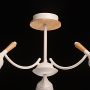 Люстра на штанге De City Дэла 5 635014703 цвет плафона/подвески Белый, цвет арматуры Белый, Коричневый-8