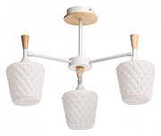 Люстра на штанге De City Дэла 6 635015003 цвет плафона/подвески Белый, цвет арматуры Белый, Коричневый