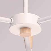 Люстра на штанге De City Дэла 6 635015003 цвет плафона/подвески Белый, цвет арматуры Белый, Коричневый-6