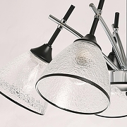 Люстра на штанге De City Дэла 38 635015205 цвет плафона/подвески Прозрачный, цвет арматуры Черный-4