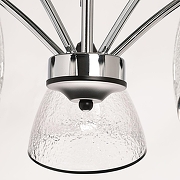 Люстра на штанге De City Дэла 38 635015205 цвет плафона/подвески Прозрачный, цвет арматуры Черный-6