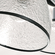 Люстра на штанге De City Дэла 38 635015205 цвет плафона/подвески Прозрачный, цвет арматуры Черный-7