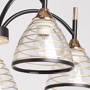 Люстра на штанге De City Dela 38 635015405 цвет плафона/подвески Золото, Черный, цвет арматуры Золото, Черный-2